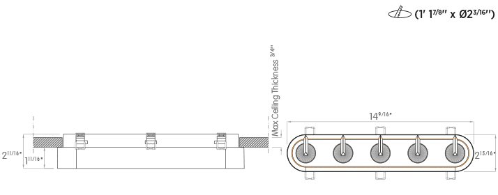 Multi - 5 reflectors